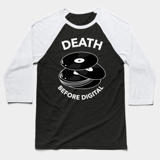 Death before Digital Vinyl DJ RAVE Baseball T-Shirt